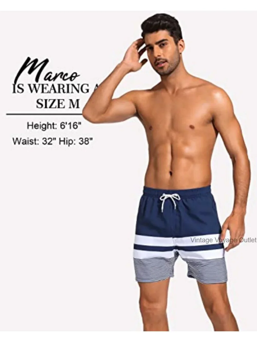 Men's Quick Dry Swim Trunks with Compression Liner, 2-in-1 Bathing Suit with